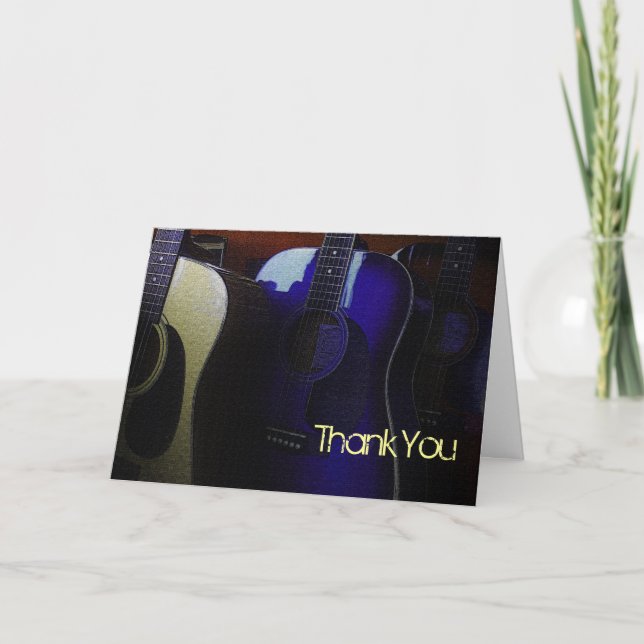 Vous, Rock ! Carte de voeux Merci (Devant)