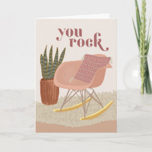 Vous Rock Rocking Chaise pliée Carte de voeux