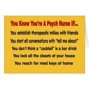 Vous savez que vous êtes une infirmière de Psych