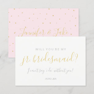 Vous serez ma carte de Jr.Bridesmd - rose de