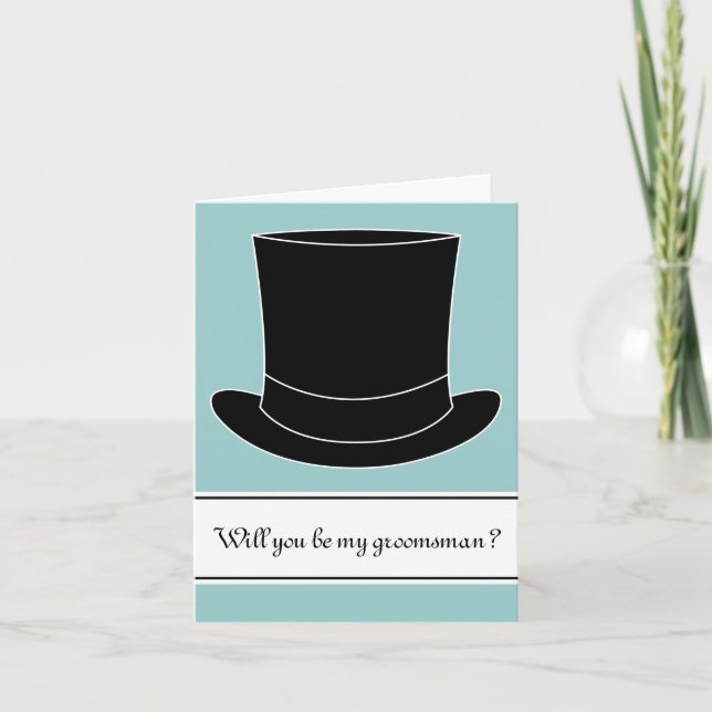 Vous serez mon tophat noir de la carte | de garçon (Devant)