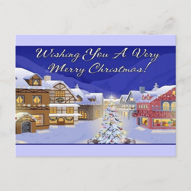 Vous souhaitant une carte postale de Joyeux Noël (Devant)