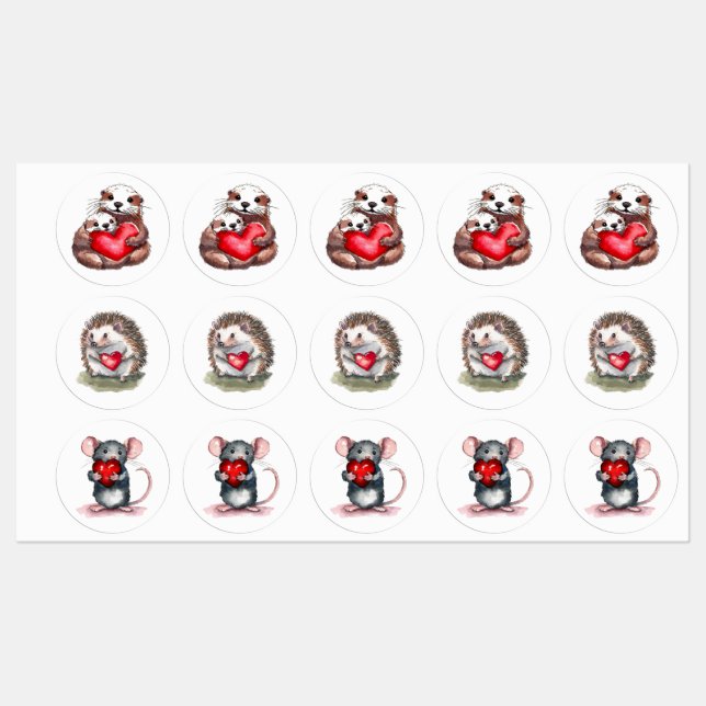 Vous tenez mes Étiquettes du coeur (Feuille)