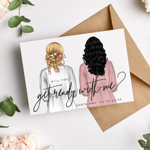 Vous vous préparerez avec moi ? Cartes Filles en R