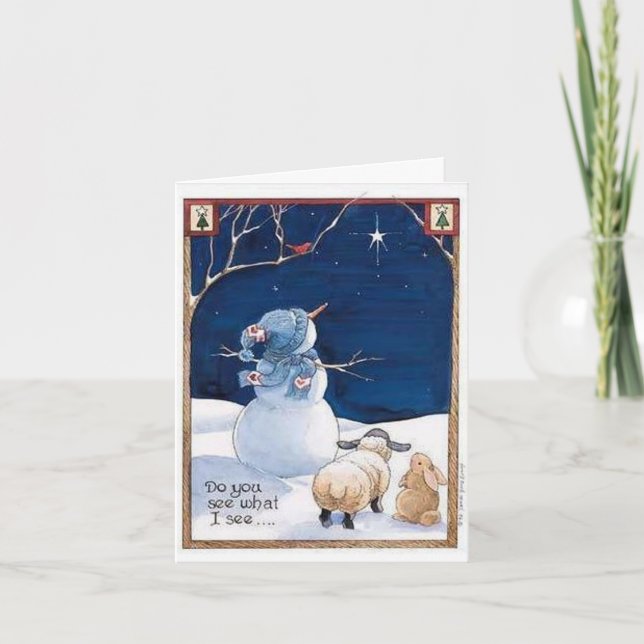 Vous voyez ce que je vois - carte de Noël (Devant)