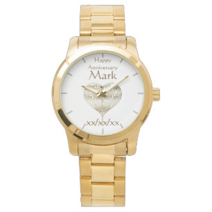 Vow Renewal Anniversary HUSBAND Watch Personalized