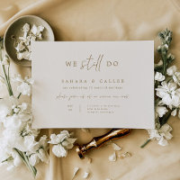 Vow Renewal Ceremony Wedding Invitation Card S102