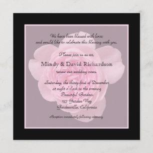 Vow Renewal Light Pink Rose Invitation