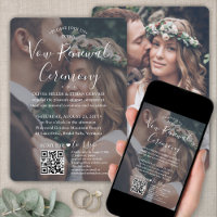 Vow Renewal QR RSVP 2 Photo Overlay Sequel Wedding