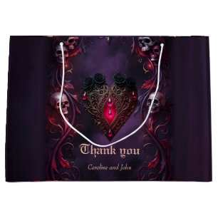 Vows Beyond the Veil – Gothic Wedding Art Large Gift Bag