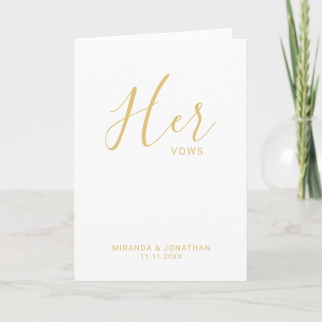 Vows blancs et Mariages d'or (Devant)