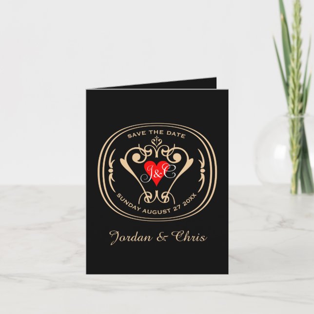 Vows Traditionnels Enregistrer La Carte Date (Devant)