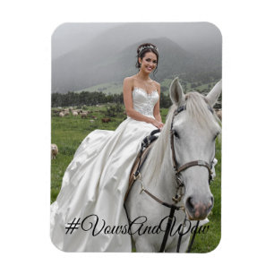 #VowsAndWowFlexible Photo Magnet