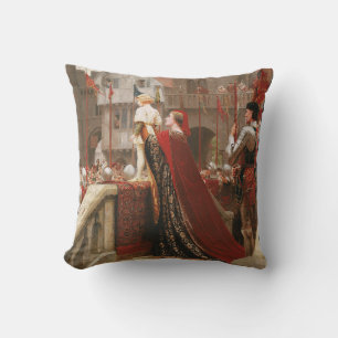 Vox Populi, c. 1904 by Edmund Blair Leighton Throw Pillow