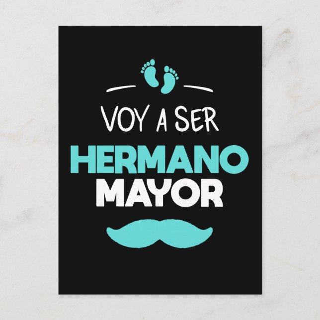 Voy a ser hermano mayor postcard (Front)