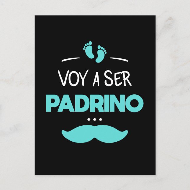 Voy a ser padrino postcard (Front)