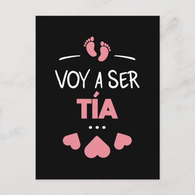 Voy a ser tia postcard (Front)