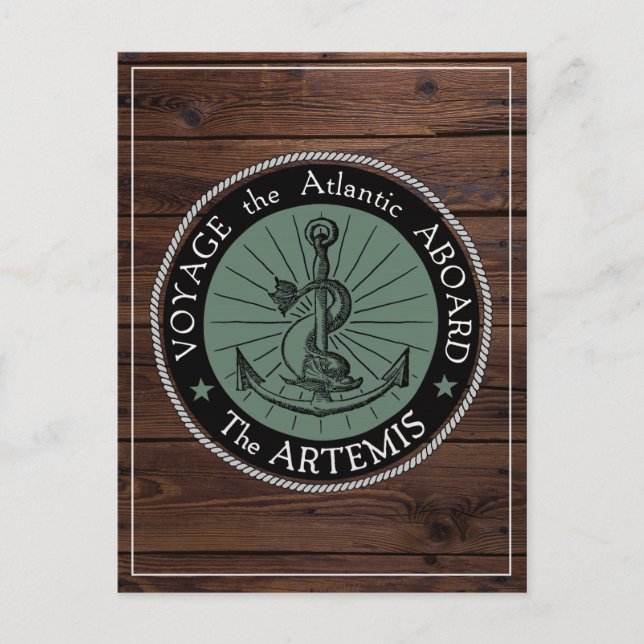 Voyage Aboard the Artemis Postcard (Front)