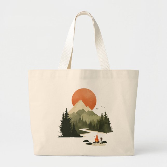 Voyage assez loin - Aventuriste grand sac fourre-t (Devant)