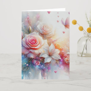 Voyage au cœur de l'amour thank you card