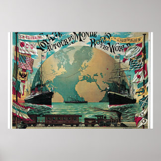 Voyage autour du monde poster