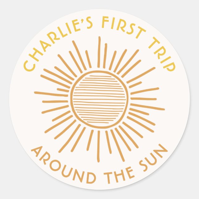 Voyage Autour Du Sticker Soleil | Boho Sun Party (Devant)