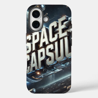 "Voyage Beyond: The Space Capsule Odyssey" iPhone 16 Case