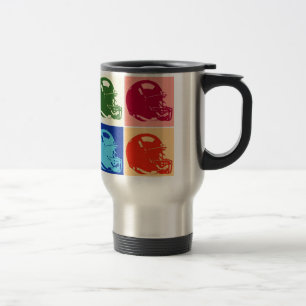 Voyage Casque de football Pop Art Travel Mug