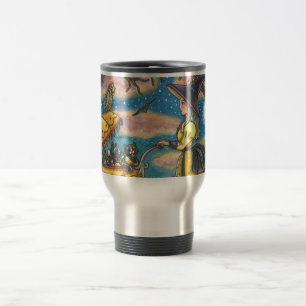 VOYAGE COMMUTATEUR DE BÉBÉ DE CHAT NOIR DE TÉMOIN / MUG D