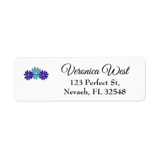 Voyage de paix Hippie Fleur Power Aqua violet