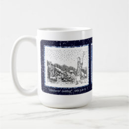 "Voyage des bergers", la Mug de la carte de Noël