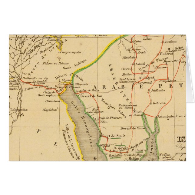 Voyage des Israelites depuis leur sortie d'Egypte (Devant horizontal)
