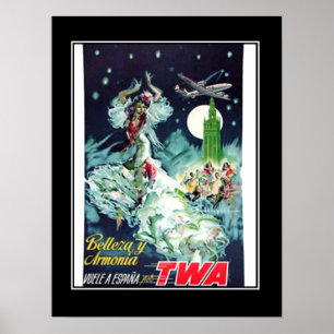 Voyage en Espagne Poster vintage