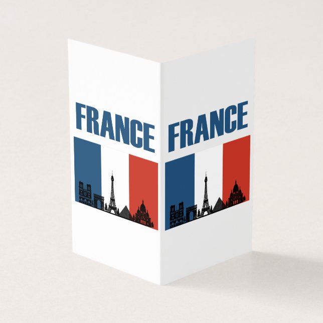 Voyage en France - Drapeau français sur la ville d (Outside)