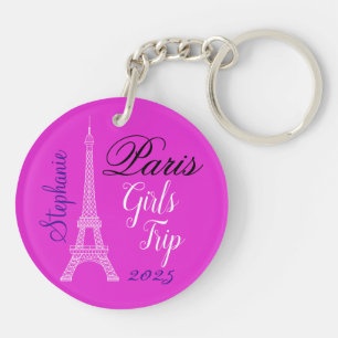 Voyage Filles Tour Eiffel Rose Chic Paris