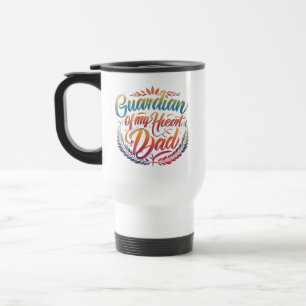 Voyage Gardien de mon coeur : Papa - 15 oz Travel Mug