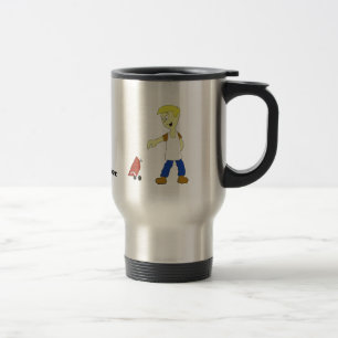 Voyage Homme de dessin avec barbecue Grill Travel Mug