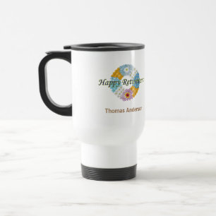 Voyage Joyeux cadeau de retraite à deux tons café Mug