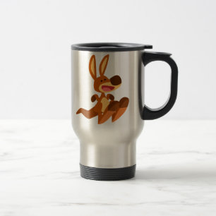 Voyage Mug Commuter Kangourou De Dessin Animé Mignon