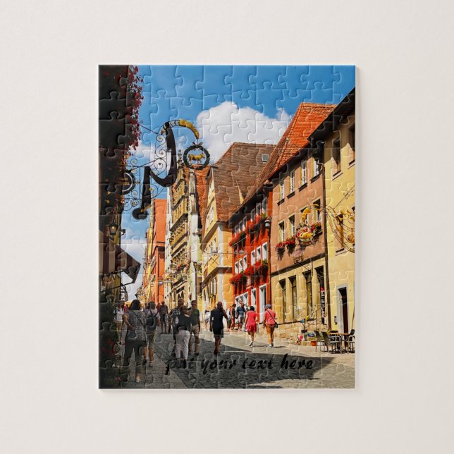 Voyage personnalisé Puzzle de l'Allemagne (Vertical)