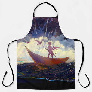 “Voyage Through the Storm” All-Over Print Apron