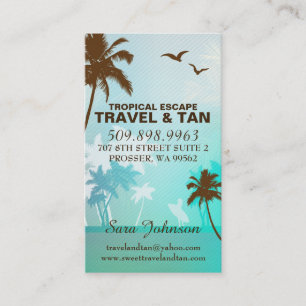 Voyage tropical de plage et bleu de carte de