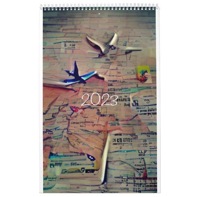Voyage Viaggiare 2023 Calendrier d'une page (Protection)
