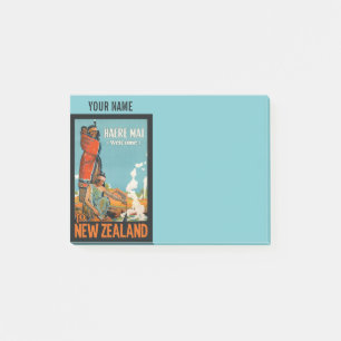 Voyage vintage Nouvelle-Zélande Post-It notes
