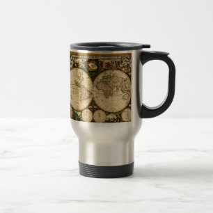 Voyage Vintage Old World Map Conducteur de la Mug Boire