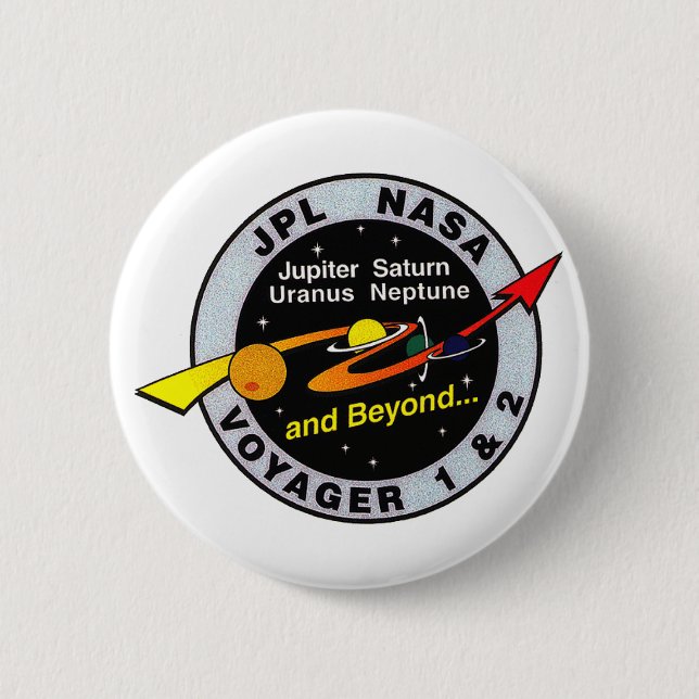 Voyager 1 & 2 inch round button (Front)
