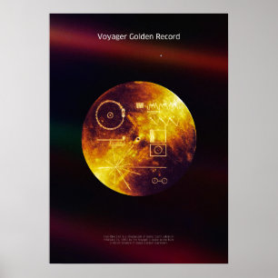 Voyager 1 Golden Record - affiche