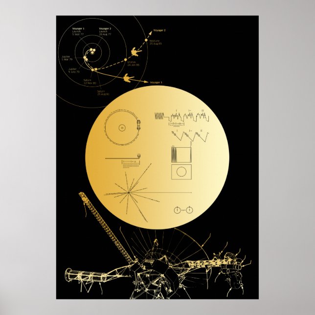 Voyager 1 Golden Record - affiche (Devant)