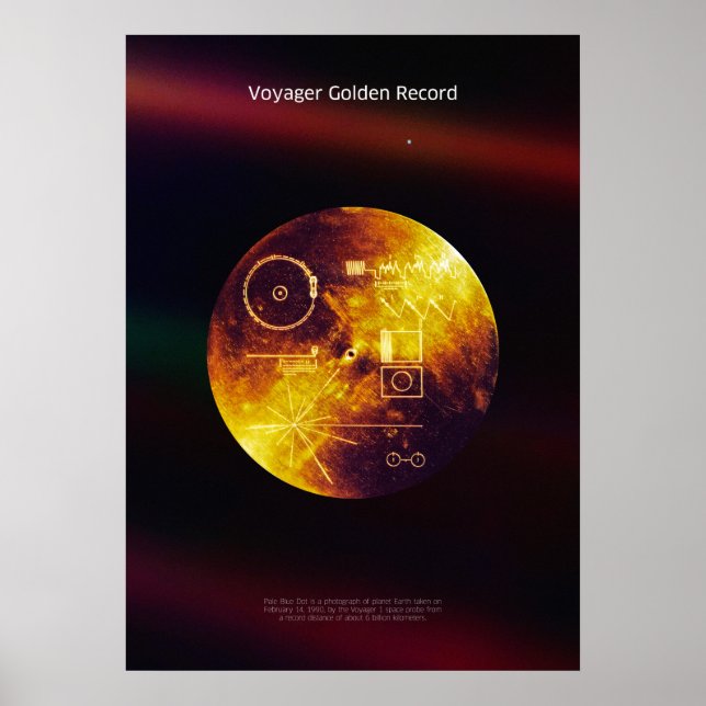 Voyager 1 Golden Record - poster (Front)