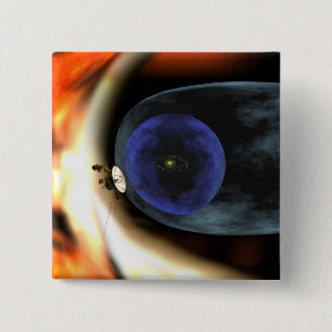 Voyager 2 spacecraft 2 inch square button